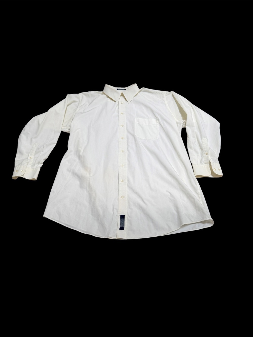 Harbor Bay Cream Button-Down Shirt - Clean Collar Pocket Style